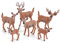 xlwen Deko Waldtiere 6 Stück Elch Weihnachten Handwerk Dekor, Realistisches Deer Modell Geeignet für kleine Weihnachtsdekorationen, Landschaftsdekorationen, Fantasiespiele, Kuchenbeläge.