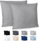 Dreamzie Kissenbezug 60x60 2er Set - Kopfkissenbezug 60x60 Anthrazit mit Reißverschluss aus Mikrofaser Weich, 60x60 cm Pillow Cover
