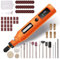 CHOKMAX Mini Cordless Rotary Tool with Work Screen, 3-Speed Grinder Kit with 72 Accessories, Type-C Charging Art Craft Tool for Engraving, Sanding, Polishing, Drilling, Grinding and Small DIY Job