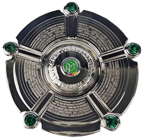 DFB Football Bundesliga Meisterschale | 100 mm de diamètre en métal | Article sous licence officielle de la Fédération allemande de football | Coffret cadeau | Certificat d'authenticité hologramme |
