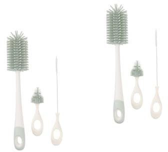 VICASKY Lot De 2 Brosses De Nettoyage Rotatives À 360° En Silicone Pour Biberons Et Bouteilles Deau
