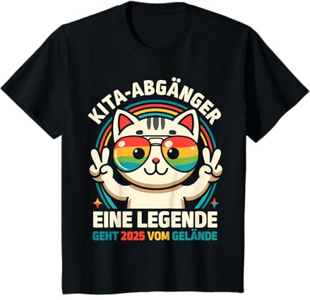 Kinder Kita Abgänger 2025 Abschluss Junge Mädchen Kindergarten T-Shirt