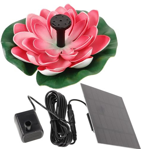 Toddmomy 1satz Solarbetriebene Schwimmende Fontäne Für Garten Lotus-design Dekorative Wasserquelle Für Teich Pool Und Garten Einfache Handhabung Ohne Batterie Aus Ausgewählten