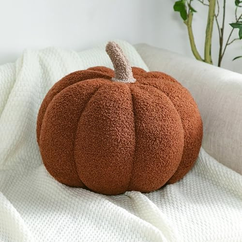 Kürbis Kissen, Pumpkin Pillow, Halloween Kürbis DekokissenKürbis Kissen, Weiche Plüschkissen Herbst Pumpkin Pillow Kürbis Deko, Kürbiskissen for Home Halloween Decoration