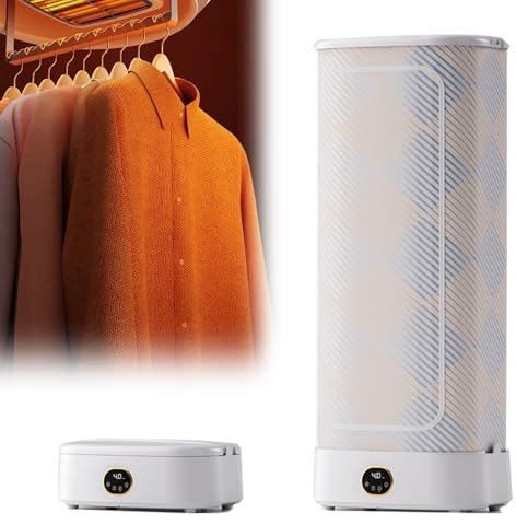 KYZTMHC Secadora de Ropa Máquina de Planchado automática Plancha de Camisas automática 20 Minutos Elimina rápidamente Las Arrugas Tendedero calentado 1000W
