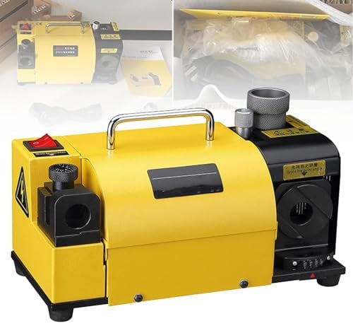 Bohrerschärfer für Schnellarbeitsstahl, Mauerwerk, Hartmetall, Kobalt und zinnbeschichtete Bohrer, Bohrerschleifmaschine mit einstellbaren Winkeln von 95° bis 140°, schärft Bohrer von 3–20 mm
