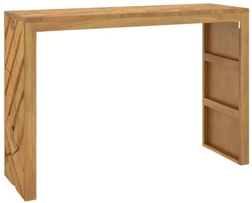 vidaXL Konsolentisch 110x35x75 cm Massivholz Teak, Sofatisch, Dielentisch, Wandtisch, Flurtisch, Tisch, Flurkonsole, Konsolentisch Flur