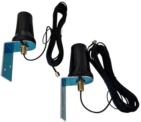 2 x LTE Dual 5G 4G 600-6000Mhz MIMO 2 x 3 m SMA Antenna esterna compatibile con Router HTC 5G HUB, FritzBox 6850 5G, Huawei 5G CPE Pro 2, D-Link DWR-2010, adatto per Nighthawk M5, Huawei E68