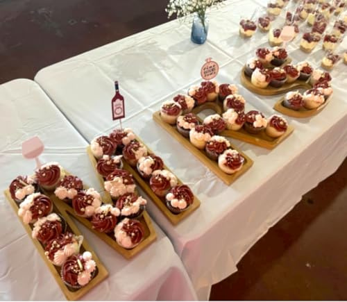 Tissting Charcuterie Boards Set, MRS Design Acacia Wood Serving Platter Tray with 3 Boards for Cheese Fruit Display at Parties Weddings