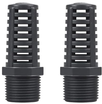 2PCS Threaded Suction Overflow Strainer, 25mm Thread Strainer, Garden Permeable Cap Mesh, Aquarium Suction Overflow Drain Tool, Aquarium Fittings Hose Connector