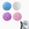 4 Pcs Tumble Dryer Balls, Reusable Tumble Dryer Balls Dryer Cubes, Laundry Balls for Washing Machine, Balls Wrinkle Reduction Rub Your Clothes to Remove Stains (White, Purple, Blue, Pink)