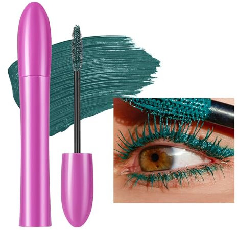 Vawolecy Mascara Colorato per Ciglia Impermeabile di Lunga Durata, Fibra Arcobaleno, Cruelty Free Trucco Occhi Vegano