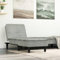 Xichuzi Chaiselongue Hellgrau Samt, Relaxliege Wohnzimmer, Relaxsessel, Lesesessel, Ruhesessel, Bettsofa 352844
