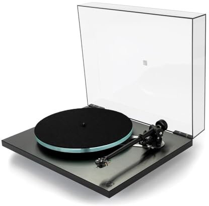 Rega Planar 3 RS Edition - Tocadiscos Hi-Fi con cabezal MM Nd5 y fuente de alimentación Neo MK2 - Diseño de aluminio cepillado oscuro - Edición especial de alto rendimiento