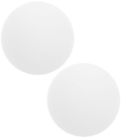 MUCKLILY 2 Stück Beleuchtung Ersatzglas Lampenschirm Weiß Glaskuppelabdeckung Runde Kugel Glaskugel Lichtabdeckung Für G9 Glühbirne Ersatz 60mm