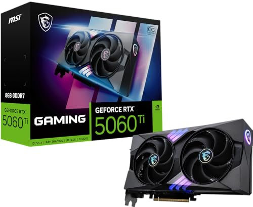 Gaming RTX 5060 Ti 8G Gaming OC Graphics Card (8GB GDDR7,TBA-bit, Extreme Performance: TBA MHz, DisplayPort x3 2.1a, HDMI 2.1b, NVIDIA Blackwell Architecture)