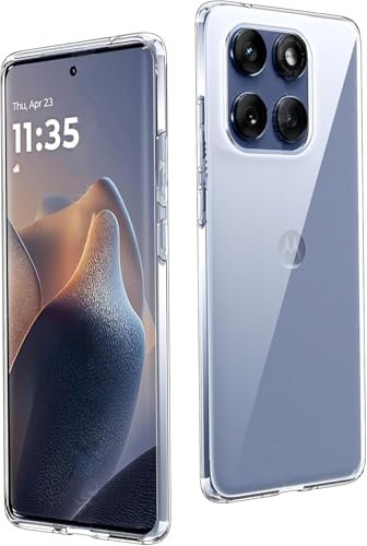 Movilear Funda Carcasa Gel Transparente para Motorola Edge 60 Fusion 5G / Edge 60 5G, Ultra Fina 0,33mm, Silicona TPU de Alta Resistencia y Flexibilidad FGTR