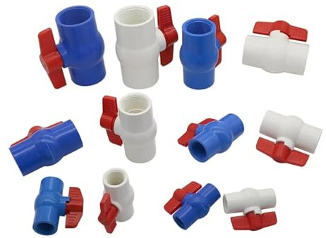 1/2 3/4 1 1,25 1,5 2 Innengewinde Kugelhahn Sockel Ventil Schraube Sanitär Rohr Armaturen Bewässerung 1Pc(White 1inch)