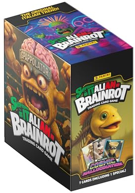 Panini Skifidol Sammelkarten-Sammelkarten-Sammelkarten-Sammelkarten-Kollektion, italienische Brainrot Kosmische Halluzination, 24 Packungen