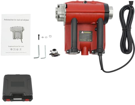Elektrische Betonfräse 4580W Walzenfräse Sanierungsfräse 3500RPM Verstellbare Hobeltiefe 1-4mm 15cm Breite Putzfräse Mauerfräse Wandfräse mit Absaugung für Mauern, Wände, Sanierung