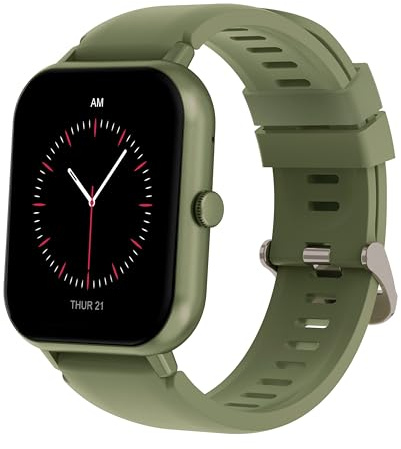 DCU TECNOLOGIC Curved Glass Pro Smartwatch, 4,6 cm (1,83 Zoll), HD-Touchscreen, anpassbar, IP67, wasserdicht, 123 Sportmodi, Grün