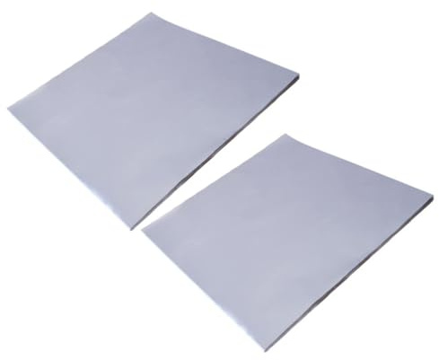 MOBUTOFU 50 Feuilles Feuilles D'aluminium Multifonction pour Cuisson au Four, Papier Aluminium Antiadhésif et Résistant à L'huile, pour Bacon et Cuisson de Nourriture