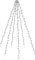 matrasa Fahnenmast Beleuchtung 6x 2 Meter - Lichterkette für Bäume Pavillions 192 LED IP44