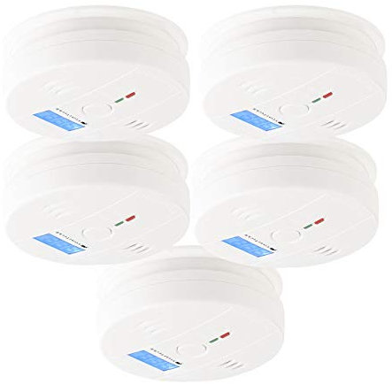 5 détecteurs de monoxyde de carbone (EN 50291) COM-150 [VisorTech]
