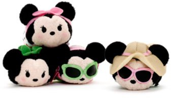 Minnie Mouse Dress UP Tsum Tsum Mini-Plüschtier-Set, Original, Disney, offiziell