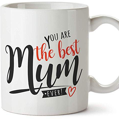 MUGFFINS Mum Mugs -Best Mum Ever (Model 2) - Funny Mothers Day Gifts from Daughters & sons
