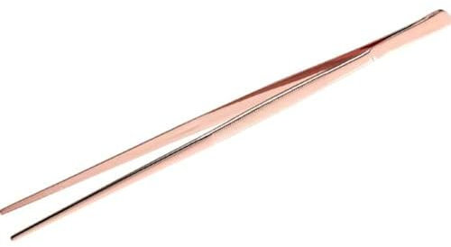 Cocktail Dressur Kupfer Kochpinzette 30 cm lang - Küchenpinzette - Grillpinzette - Grillzange - Pinzette aus Edelstahl