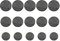 Healifty 150 Piezas Almohadillas de Malla para macetas Redondas Huecas Redondas de plástico Transpirable Estera de Rejilla de Fondo Neto para Suministros de jardín de Plantas Bonsai