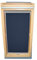 Rollo für VELUX Dachfenster THERMO Alu-Rückseite Dachfensterrollo für TYP GGL/GPL/GGU/GPU - F06 - Farbe Blau - mit Haltekrallen