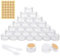 30 pièces Pots Cosmétiques Vide en Plastique Clair De Voyage Conteneurs Cosmétiques avec Mini Spatule et Autocollants pour Maquillage, Crème, Baume à lèvres, pot Échantillon (5g / 5ml, Transparente)
