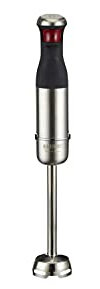 MEISTERKOCH KOCHEN WIE DIE PROFIS Stabmixer Pürierstab Mixer Edelstahl 800 Watt | Tri-Blade Edelstahl-Mixkopf abnehmbar | Leistung stufenlos verstellbar mit LED Anzeige | Rutschfester Griff