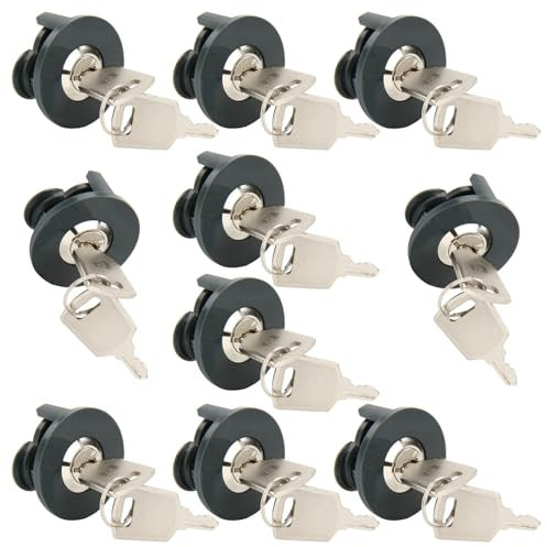 SEPOX 10 Stück Steckdosenschloss, identische Schlüssel, Abschließbare Steckdose mit Diebstahlschutz & Anti-Fremdobjekteinführung - für Innen & Außenbereiche