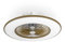 Ventilatore da soffitto con luce Noaton 11056CR Vega, telecomando, attenuazione LED max 44 W, 3 temperature di colore regolabili, timer, flusso d'aria fino a 61 m3/min, Ø56 cm marrone