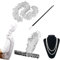 Feynman 1920er Jahre Zubehör Set, 20er Jahre Accessoires Gatsby Handheld Requisiten, Kopfbedeckung, Langen schwarzen Handschuhen, Halskette, Stück Schwarze Federboa