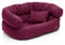 Juelle Hundebett - Großhundesofa, Abnehmbarer Bezug maschinenwaschbar, flauschiges Bett, Hundesessel Santi S-XXL (Größe: XL - 120x85 cm, Bordeaux)