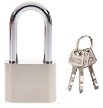 Cadenas long, acier inoxydable, Cadenas anti-échafaudage avec clés (40 mm Arco 44 x 20 mm Poids 180 g)