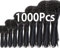 1000 bridas de plástico para cables, bridas para cables eléctricos 100/150/200/250 Abrazadera de cable resistente a los rayos UV para exteriores de electricista negro Fuerte y larga (1000pcs, ZD-002)