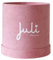 Juli Flower Runde Box Small Velvet | Rosa
