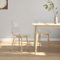 KTHLBRH Esszimmerstühle 2 STK. Transparent PET,küchenstuhl,stühle,esstisch stühle,Stuhl,Stühle für Esszimmer Arbeitszimmer, Wohnzimmer, Schlafzimmer