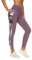 Buepeara Sport Leggings Damen Sporthose mit Taschen, High Waist Tights Laufhose Fitnesshose Für Sport & Alltag -1988-06(Orange)/XS -3153-1863 (Violett)/S