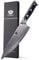 WILDMOK Coltello da Chef Giapponese in Acciaio Damasco da 20CM, Coltelli da Cucina VG10 con Manico in Resina Nera