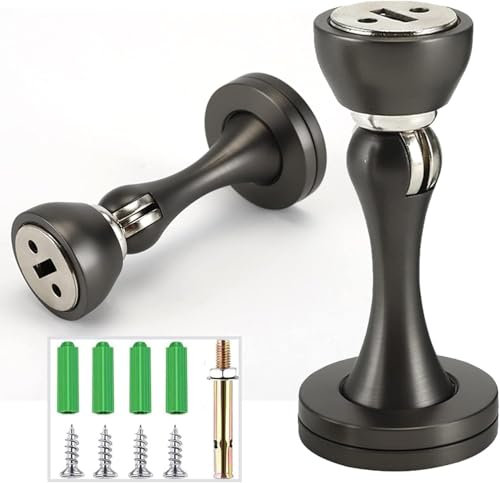 GuolichTürstopper, magnetischer Türstopper 2er-Pack, magnetischer Türsauger aus Edelstahl, Anti-Bump-Wall Silent, Türsauger Geeignet für Schlafzimmer, Wohnzimmer, Bad, Balkon, Büro