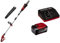 Einhell Élagueuse sur perche sans fil GE-LC 18 Li T-Solo Power X-Change (18 V, longueur de guide 20 cm, manche télescopique, guide et chaîne Oregon) avec Chargeur et Batterie 5,2Ah