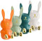 Zerodeko 4 Pièces Adorable Lapin Crochet Sans Ongles Crochet Porte-Serviettes Enfants Patères Crochet Porte-Monnaie Crochets Muraux Décoratifs Crochets De Suspension Support Mural Lapin