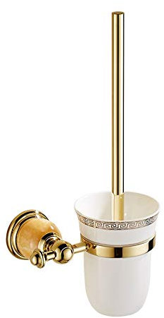 Toilet Jade Rose Gold Toilet Brush Holder Set Toilet Brush Holder Bathroom Antique Hardware Pendant Commemoration Day