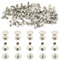 Hocansen 100 Pezzi/50 Set Viti Per Rilegatura in Argento Vite a Testa Piatta in Metallo Viti Chicago per Libri Decorazione e Rilegatura（M5x12）
